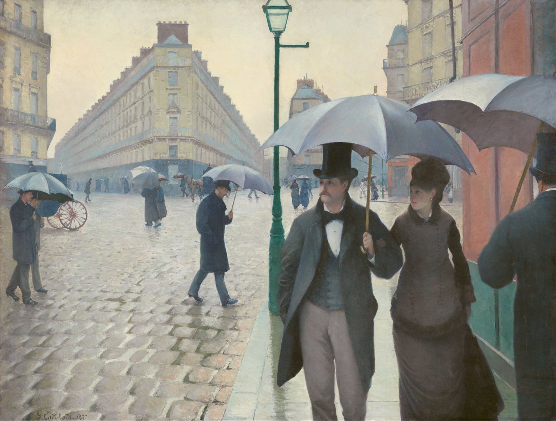 Paris Street; Rainy Day, Gustave Caillebotte