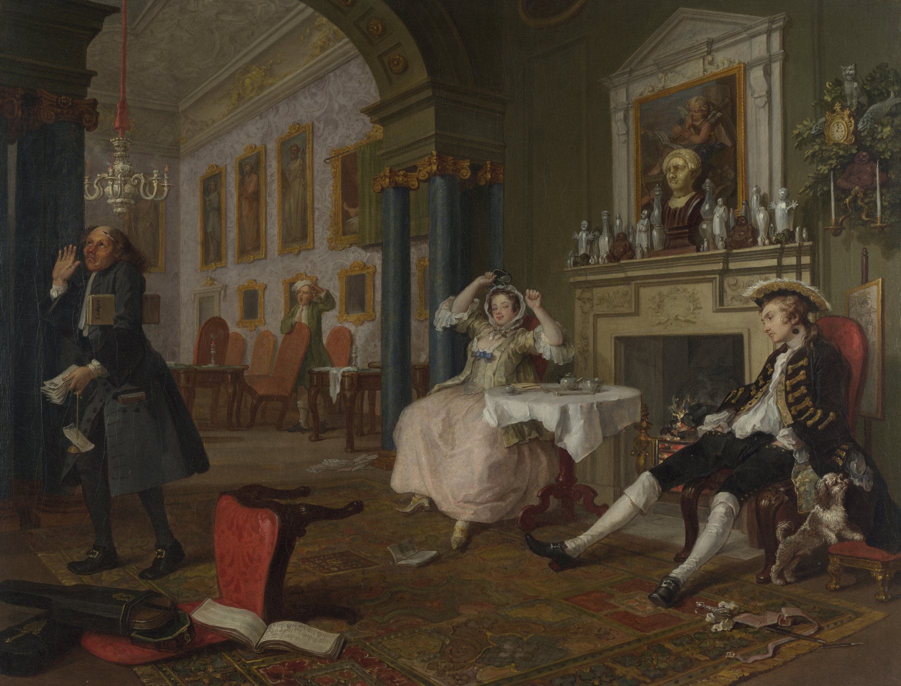 Marriage A-la-Mode II: The Tête à Tête, William Hogarth
