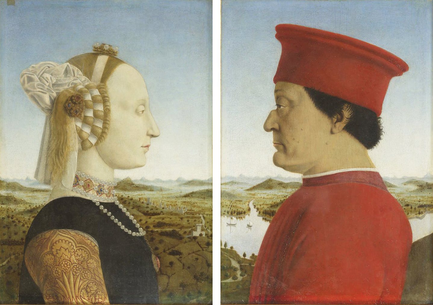 Portraits of the Duke and Duchess of Urbino, Piero della Francesca