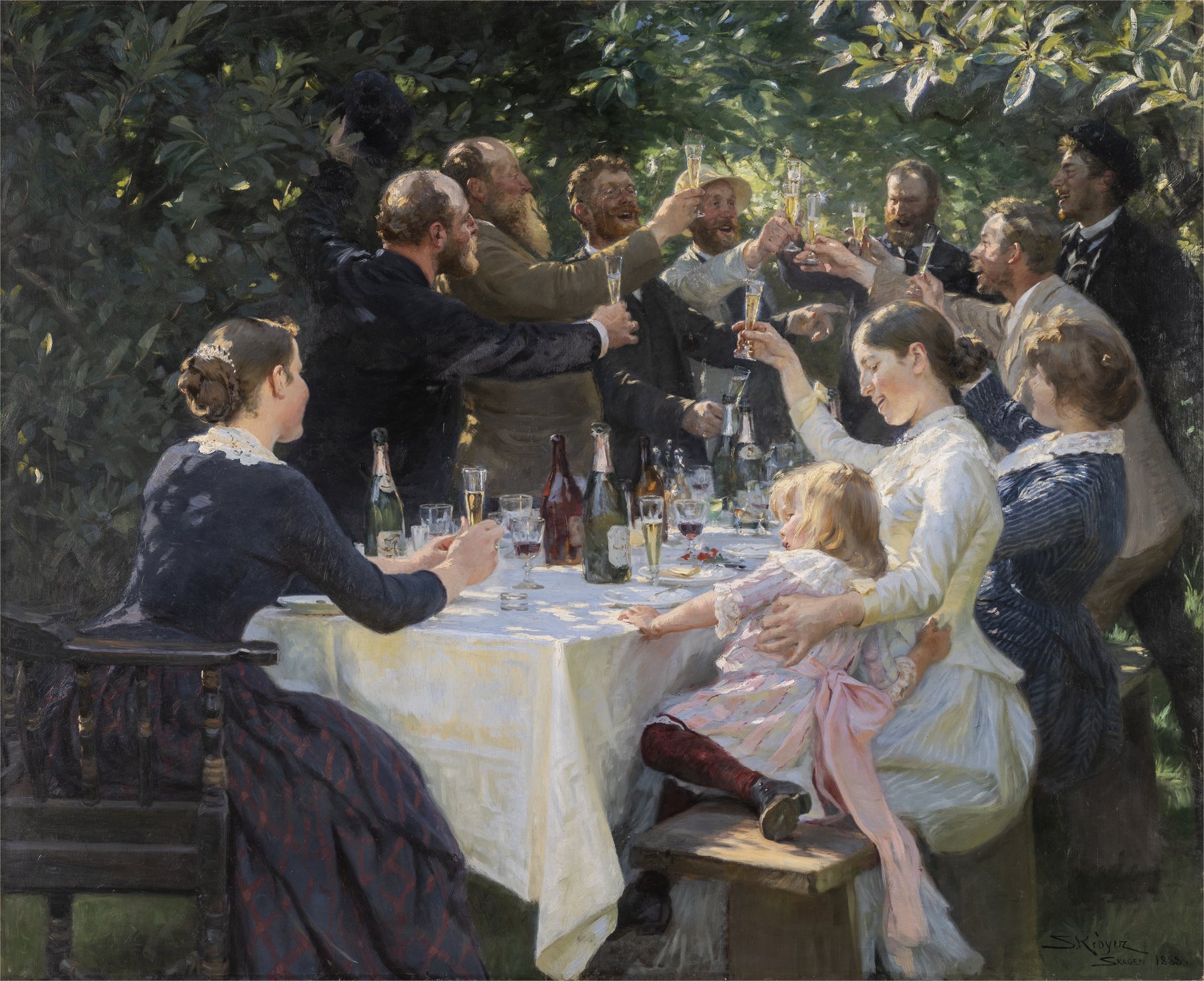 Hip, Hip, Hurrah!, Peder Severin Krøyer