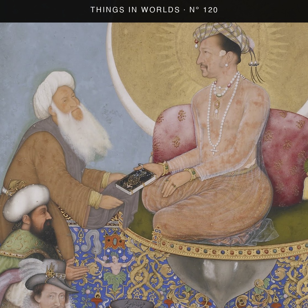 Detail of Jahangir Preferring a Sufi Shaikh to Kings