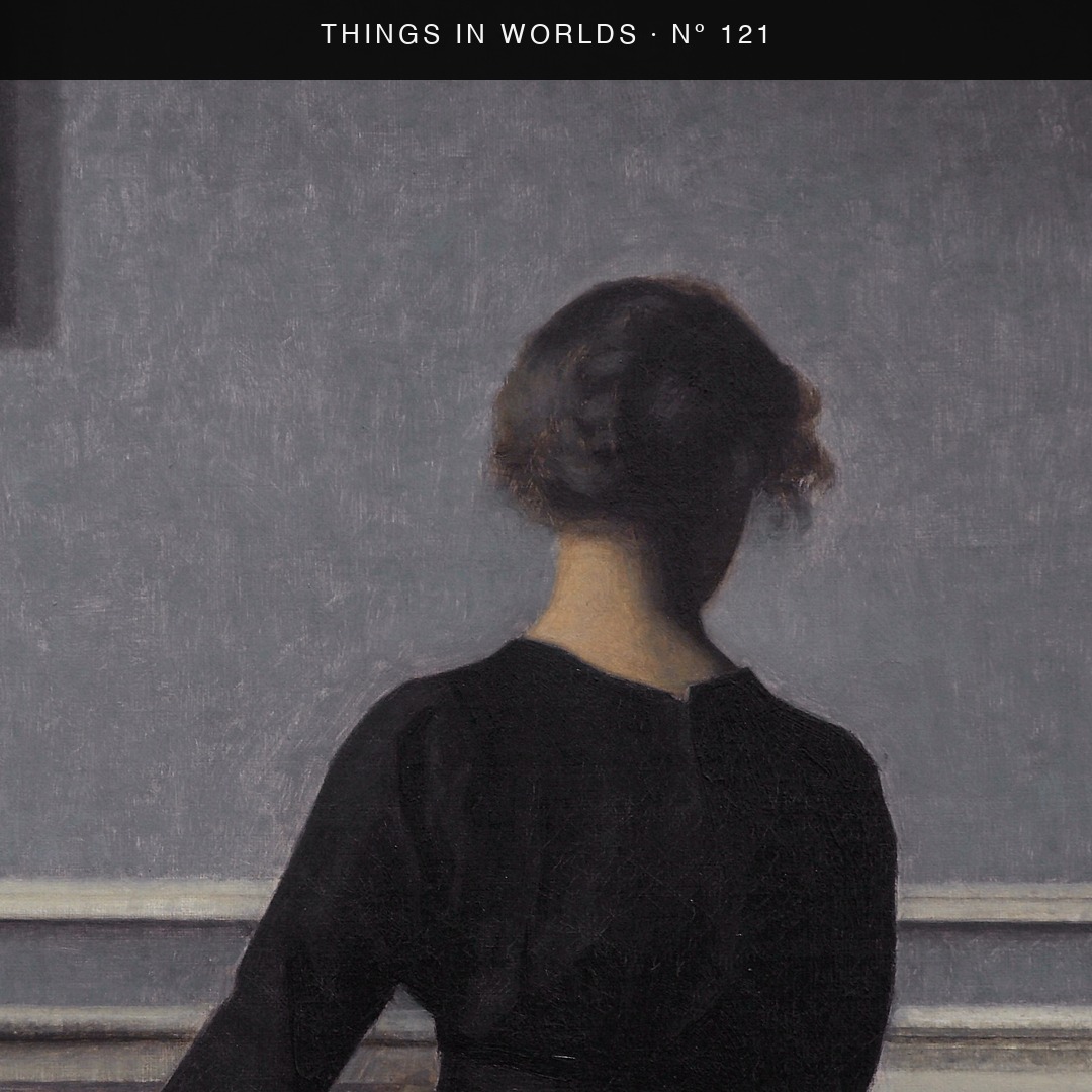 Detail of Interior with Young Woman Seen from the Back