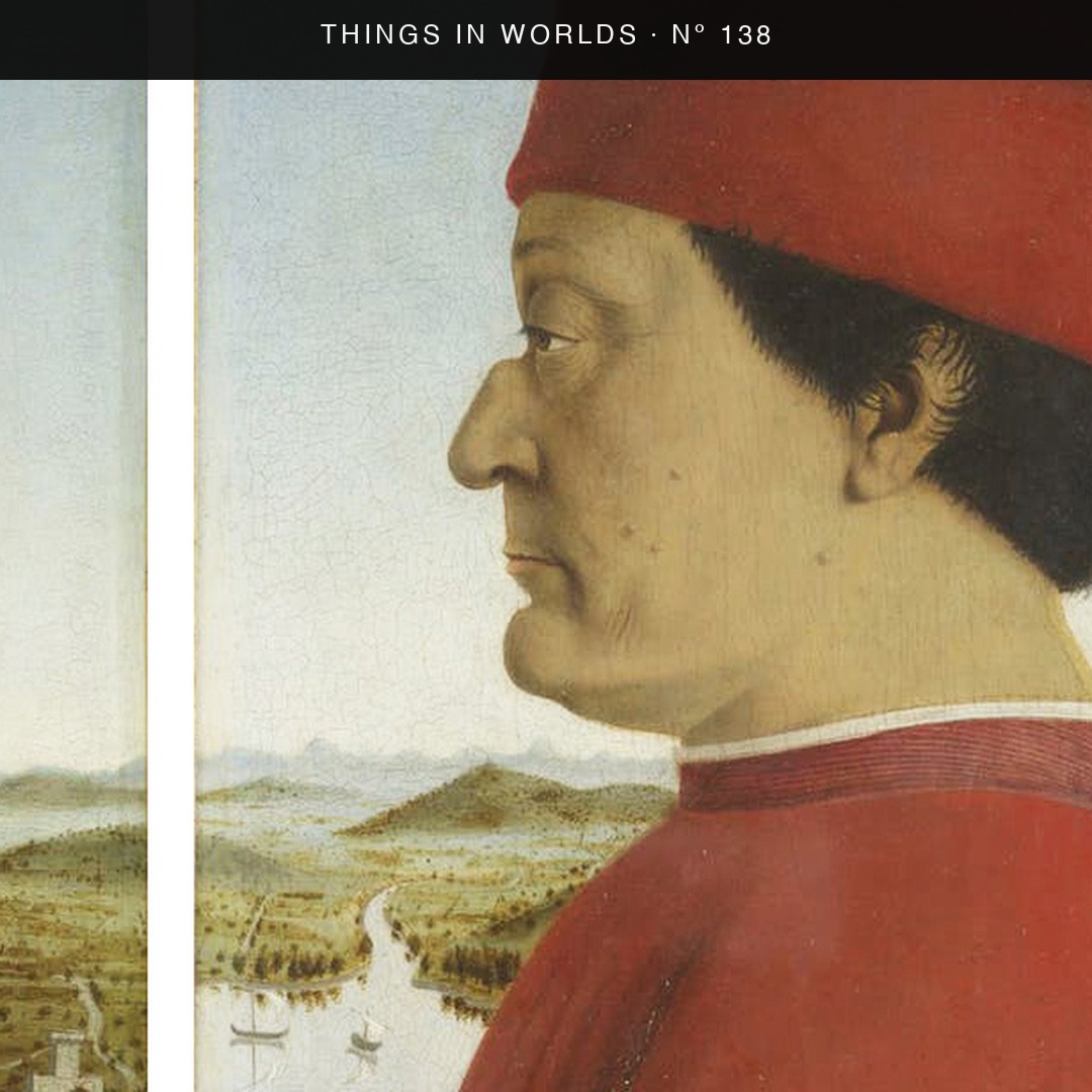 Detail of Portraits of the Duke and Duchess of Urbino