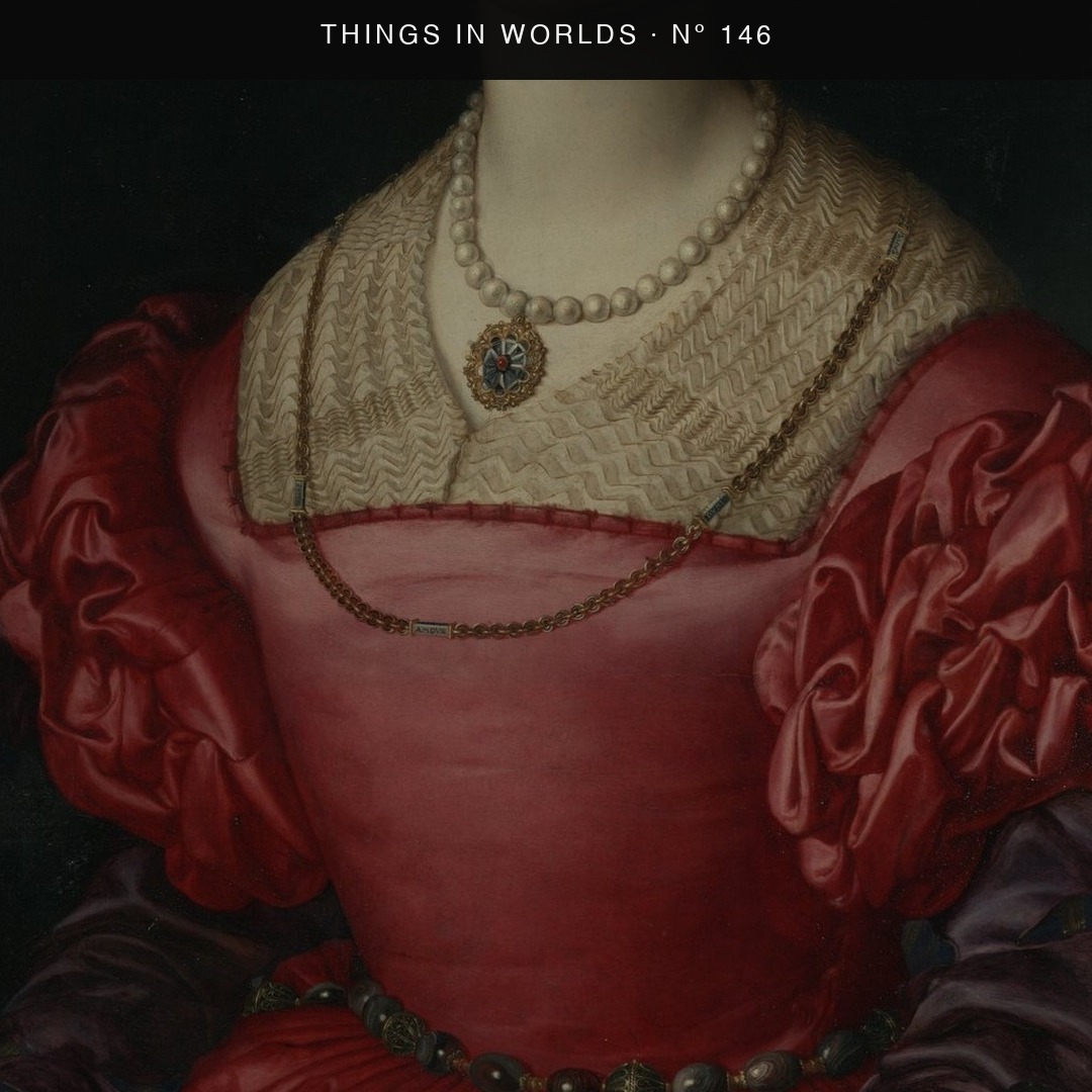 Detail of Portrait of Lucrezia Panciatichi
